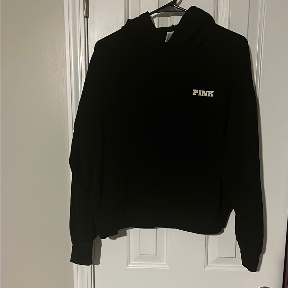 PINK Victoria's Secret Black Hoodie Sweater